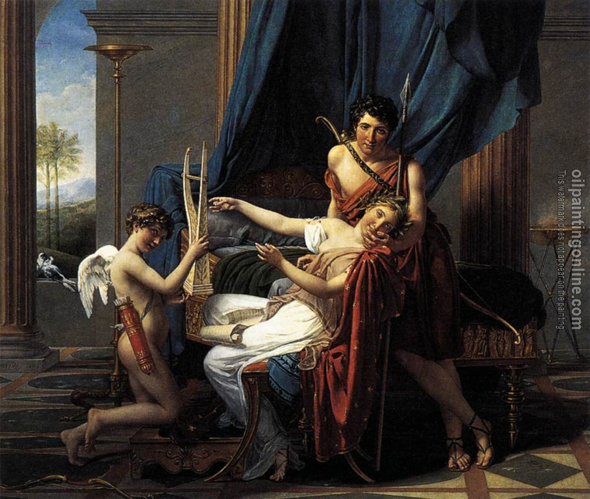 David, Jacques-Louis - Sappho and Phaon